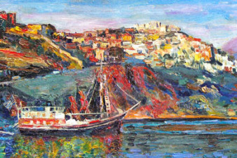 Остров Лесбос. 2008. Холст, масло. 53х100